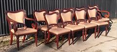 10 Gillow dining chairs single 19w 34h 21d 17½hs carver 22w 35h 23d 17½hs _7.JPG
